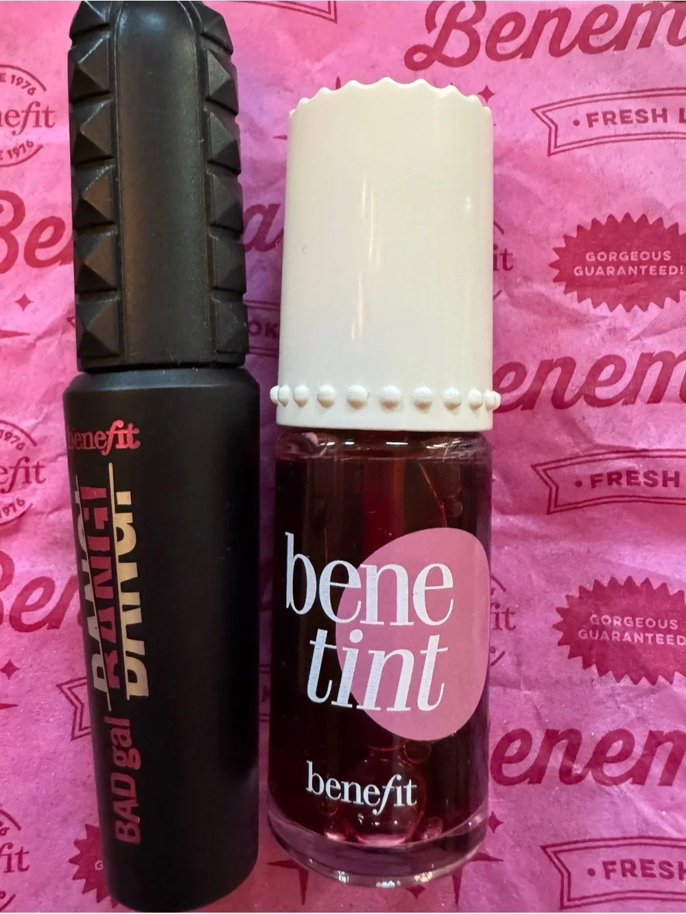 Benefit Benetint Lip & Cheek Tint & Badgal Bang Travel Size Mascara **NEW**